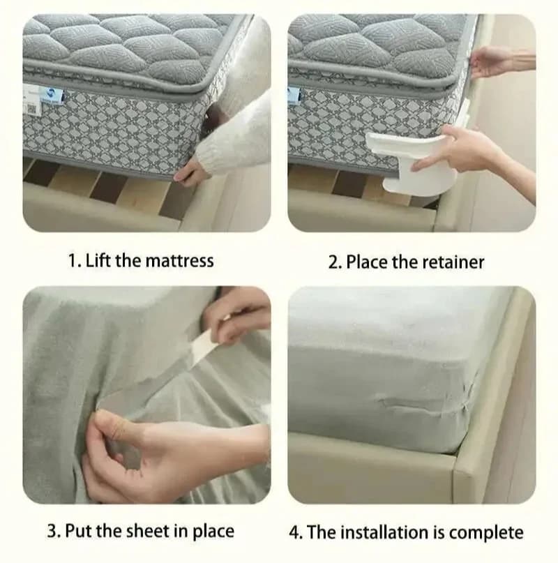Corner Clips for 4 Piece Sheets Fixing elements and durable clamps Multifunctional Fixer for Home Supplies