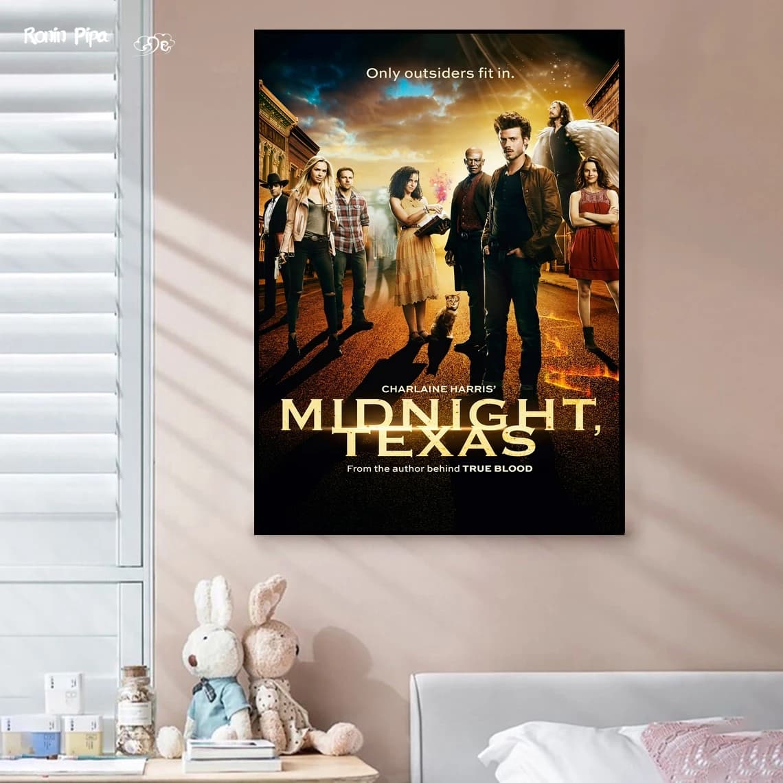 Midnight, Texas Classic Movie Poster Stampa artistica su tela Pittura Immagini murali Soggiorno Decorazioni per la casa (senza cornice)