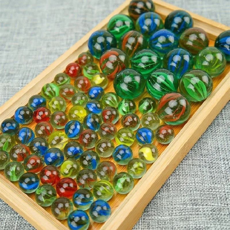 30 PZ 1.4 cm Macchina da gioco per bambini Dama Yoyo Palle Perle di vetro colorate Decorazione acquario Perline Palline di vetro Gioco Pinball