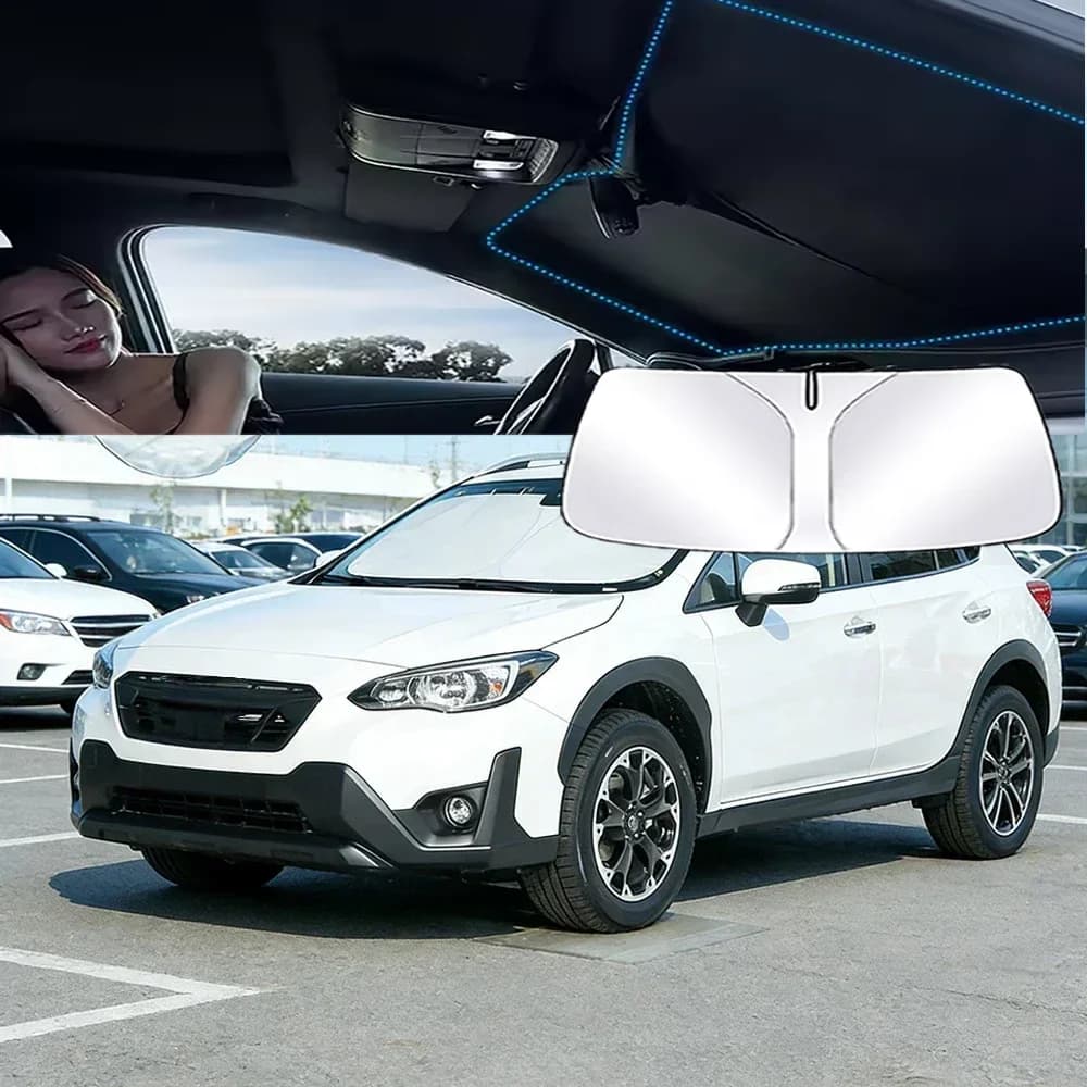 Car Windshield Sun Shade For Subaru Crosstrek XV 2012-2025 Sunshade Sun Visor Protector Foldable Blocks UV Rays