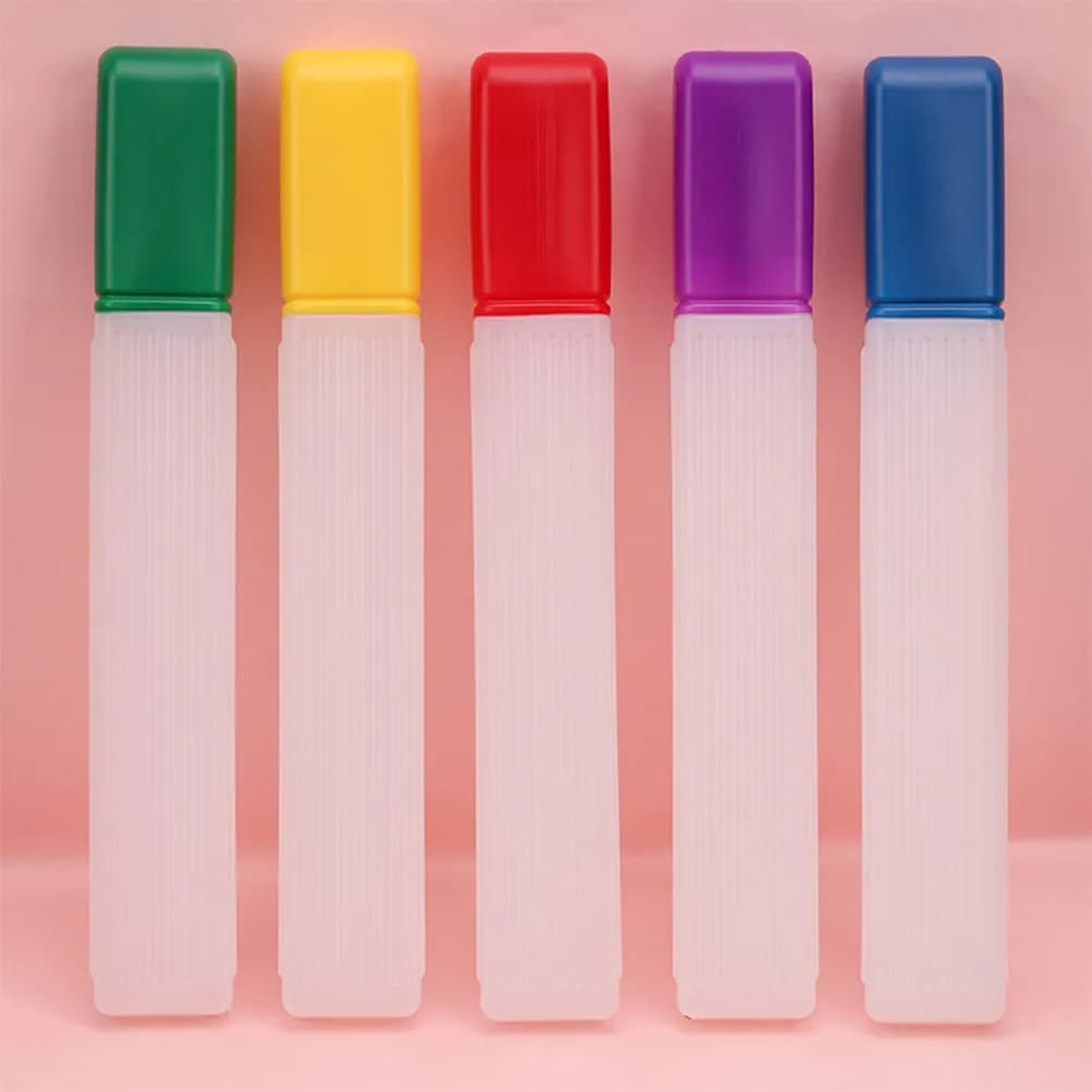 5Pcs Sewing Needle Organizing Tube Creative Generous Design Roomy Plastic Needle Container for Knitting Needles Embroidery