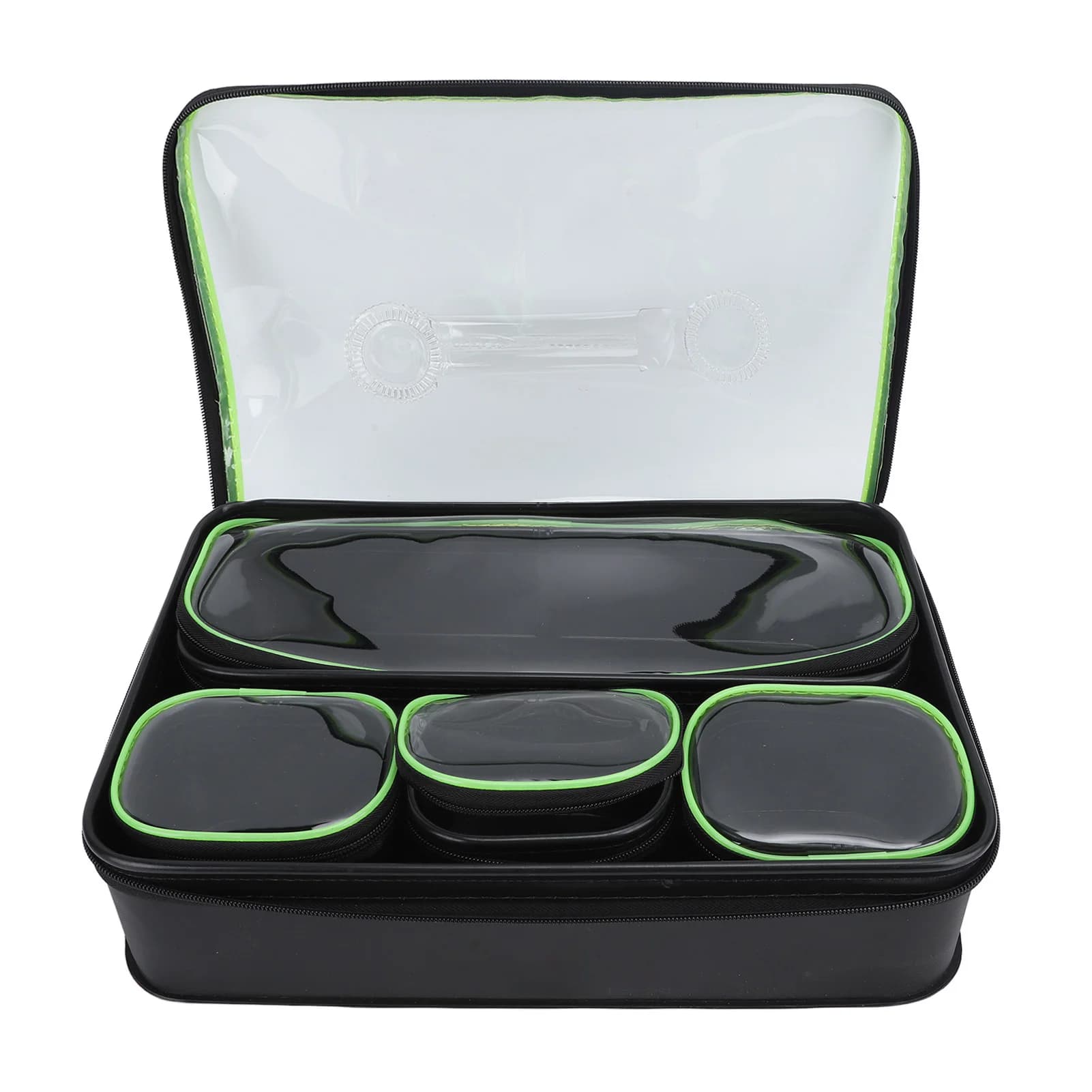 5 piece thick EVA Fishing Tool Case Waterproof Fishing Equipment Box Large Capacity Light Storage Box
