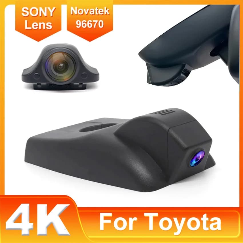 Simple installation Dash Cam UHD 4K Dashcam Car camera DVR WIFI for Toyota RAV4 xa40 GXL hybrid 2018 2017 2016