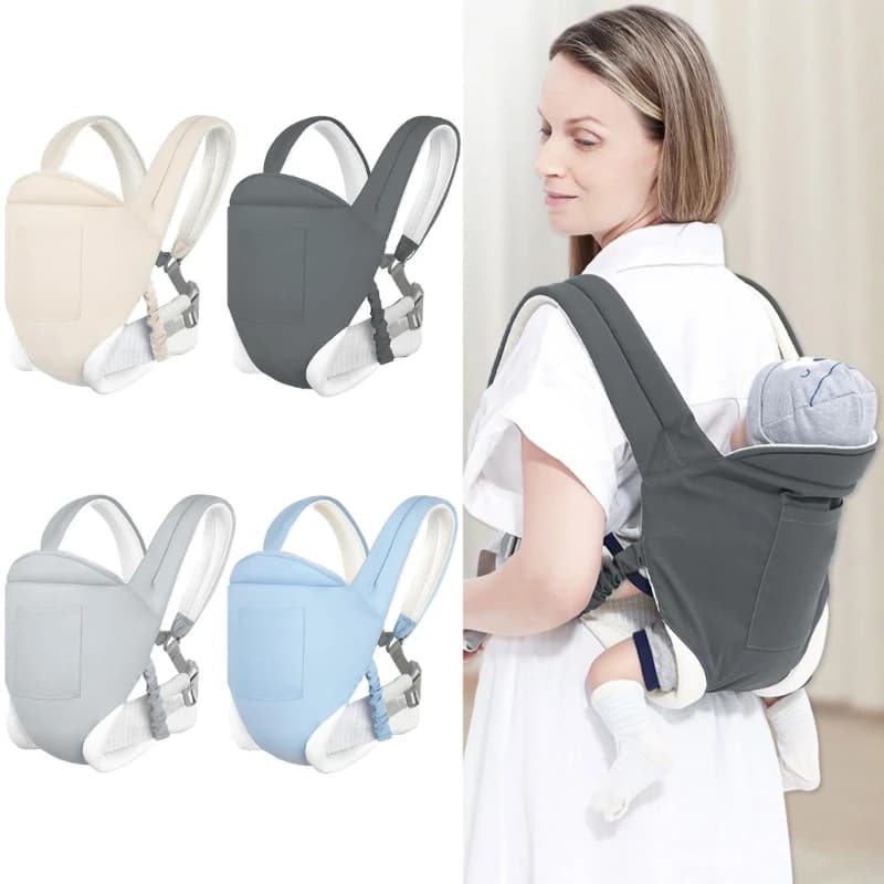 Cambiatore neonati ergonomici E7CE (7-55 libbre) trasportabile portatore zaino per bambini per neonati per bambini morbidi