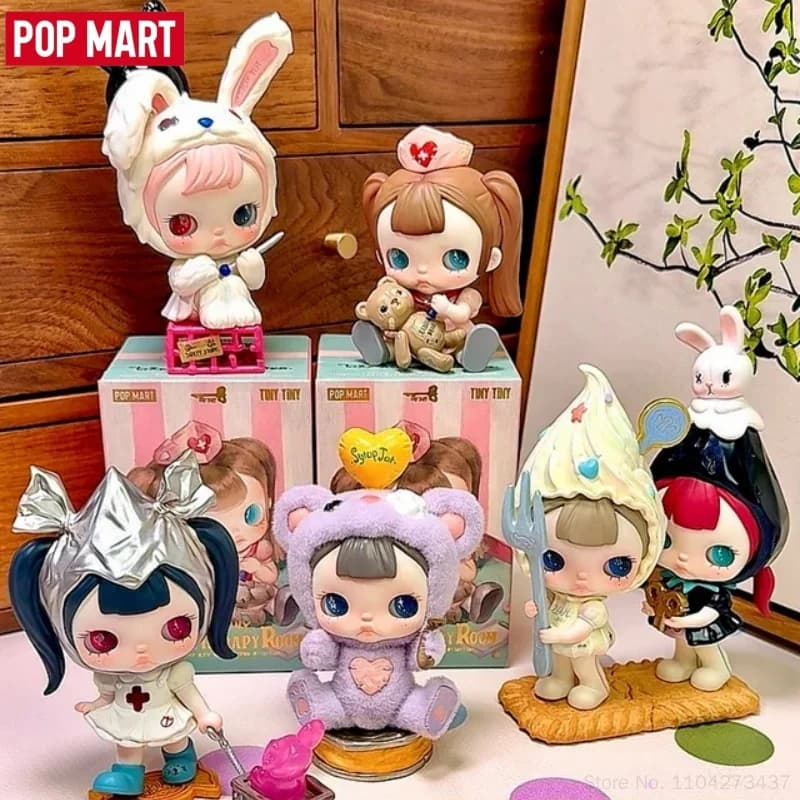 POP MART New Arrival Original TinyTiny Sugar Therapy Room Series Blind Box Doll Toy Designer Collectible Anime Figure Toy Gifts