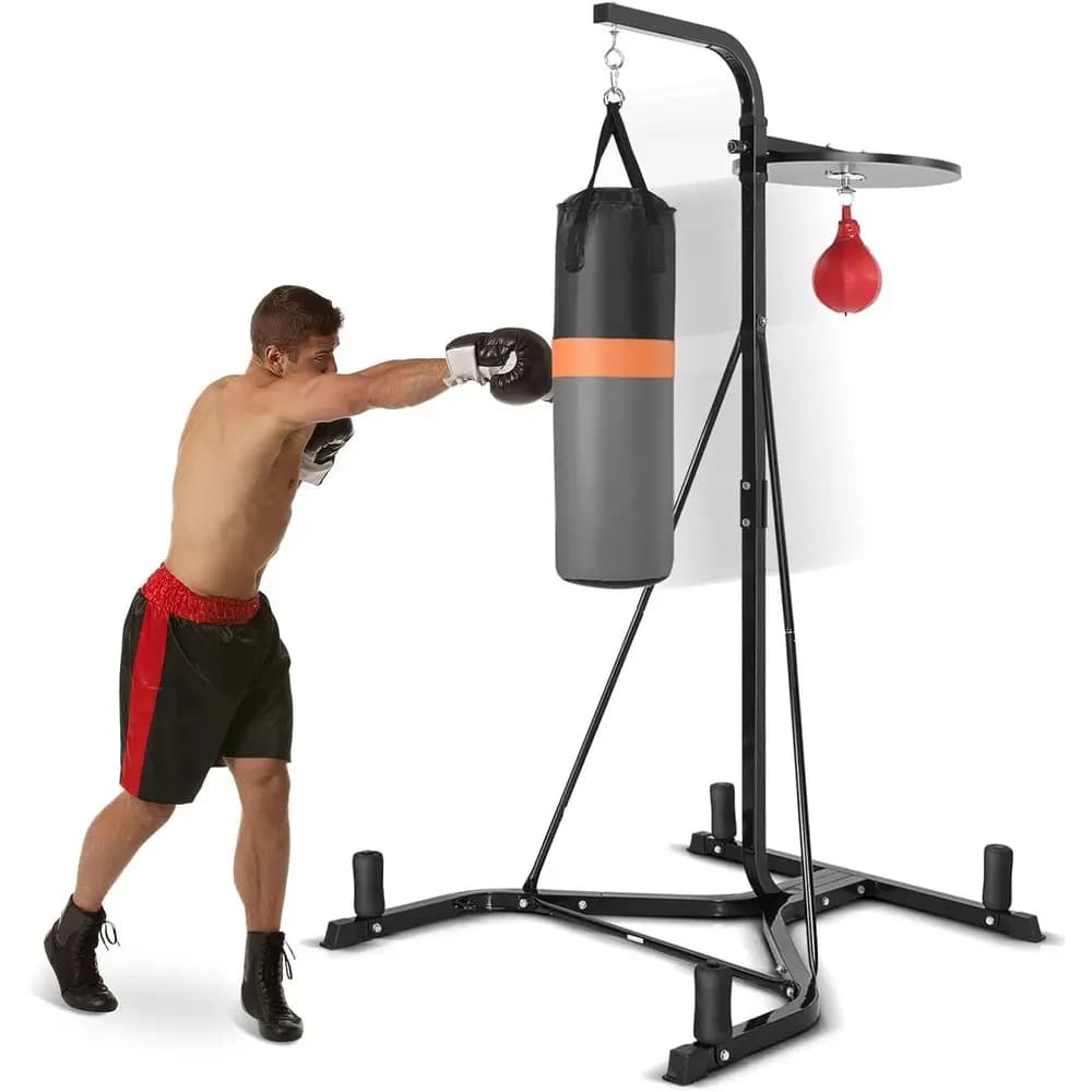 Height-Adjustable Heavy Duty Punching Bag Stand for Adults, Suitable for Boxing, Kickboxing, and MMA Training