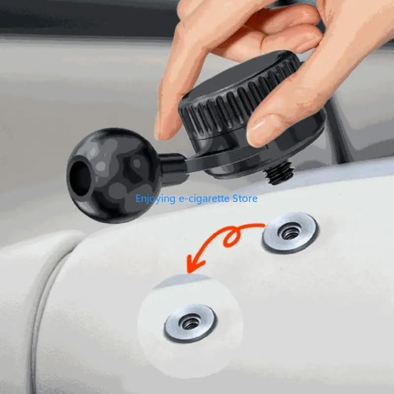 Phone Holder Base with 17mm Ball Head, 1/4 Screw Connection for Phone Stand Y4QF