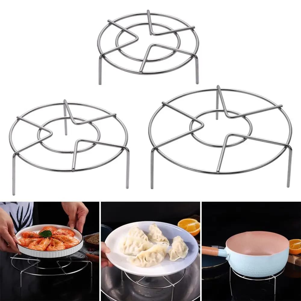 Griglia per cottura a vapore in acciaio inossidabile spesso pentola multifunzione vassoio per cottura a vapore gnocchi uova supporto per griglia stoviglie da cucina utensili da cucina