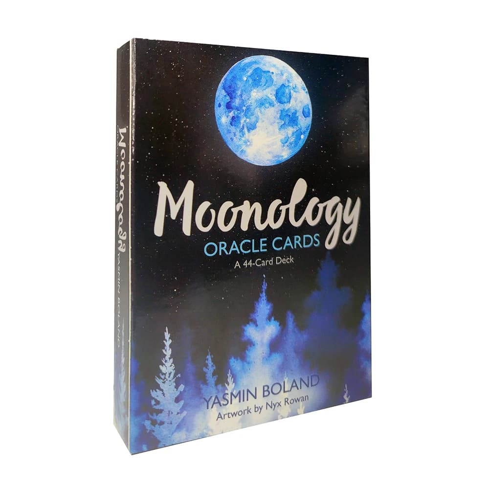 Moonlogy Divinazione Carte Oracle Mazzo di tarocchi Carta lunare 44 carte con guida PDF Carte dei tarocchi per principianti