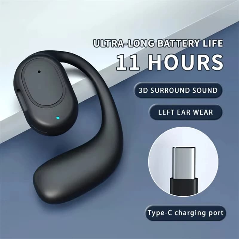 Auricolare Bluetooth senza fili Cuffie completamente aperte Conduzione aerea Auricolari con gancio per l'orecchio Vivavoce con cancellazione del rumore Audifonos Sport