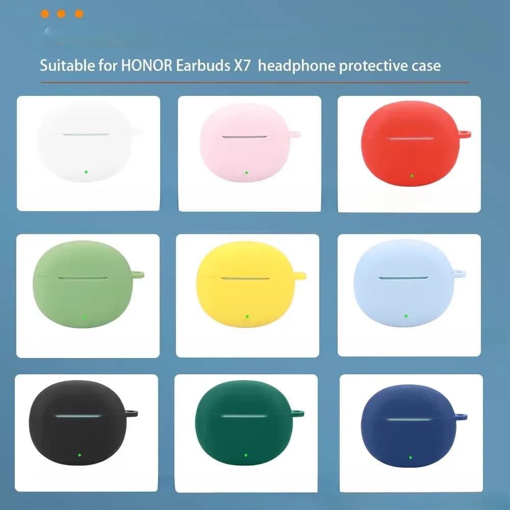 Custodia in silicone per auricolari HONOR CHOICE X7 Custodia protettiva per cuffie wireless per auricolari HONOR CHOICE X7 Proteggi la copertura