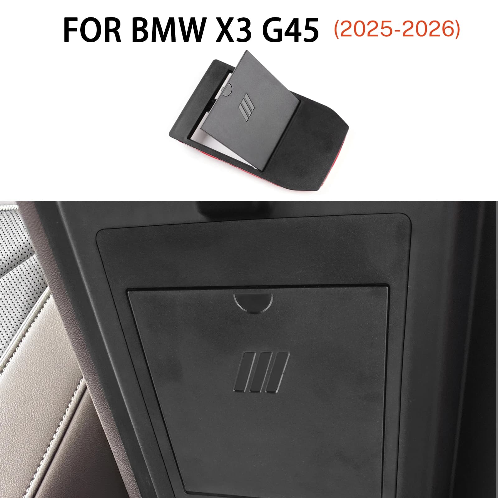 Organizzatore della scatola di immagazzinaggio nascosta del bracciolo dell'auto per BMW X3 G45 2025 2026 Accessori per la modifica degli interni del prodotto automatico LHD RHD