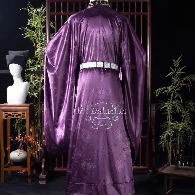 Costume Cosplay Yanyun Sixteen Tones Zhao Guangyi, Abito Viola da Ufficiale della Dinastia Song per Uomo e Donna, per Giochi di Ruolo