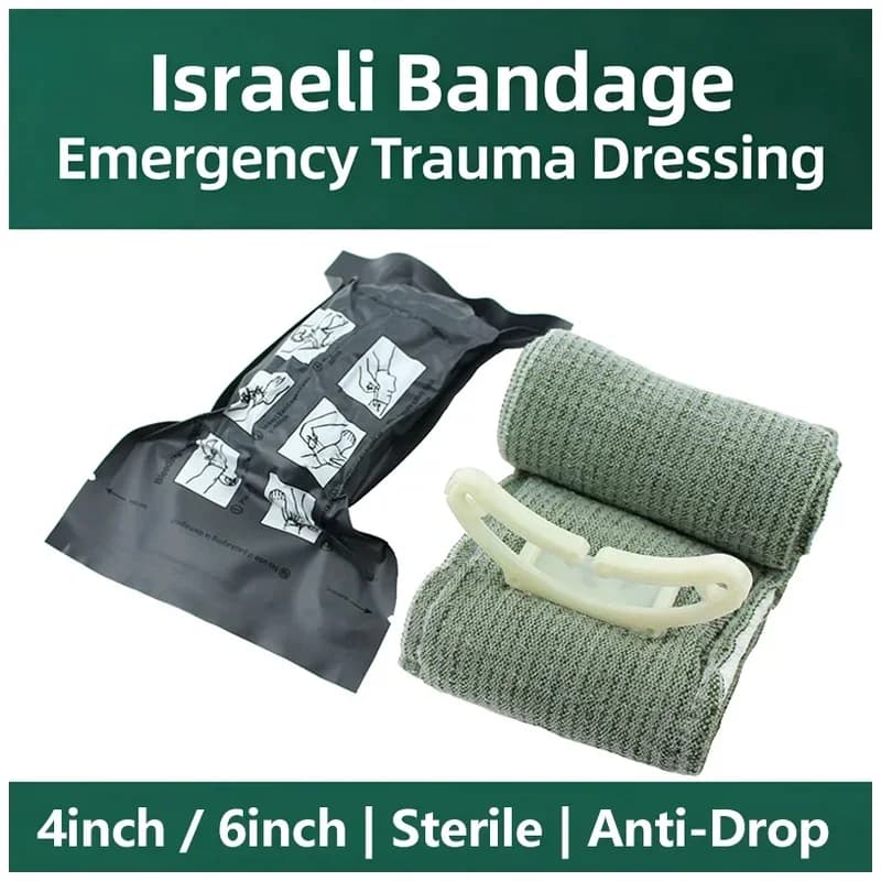 Israeli Bandage 4/6inch Medical Trauma Kit Emergency First Aid Wound Care Security Protection for Outdoor Camping Hiking 2026