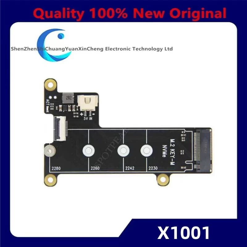 Geekworm X1001 PCIe SSD Shield Card M.2 for Raspberry Pi 5