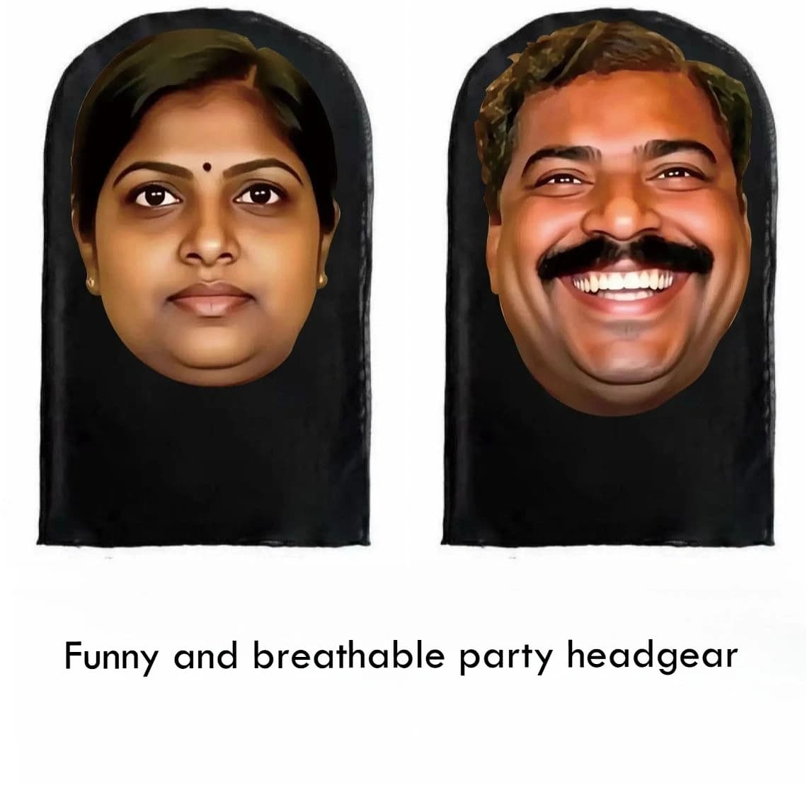 Espressioni facciali indiane, cuffie avatar divertenti e parodia, maschere astratte e divertenti, attrezzature per esterni in streaming live