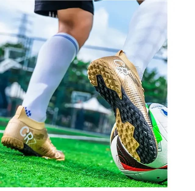 Low Heel Breathable Football Shoes, Woven Resistant, Anti-slip, Comfortable and with Grass Fields Support