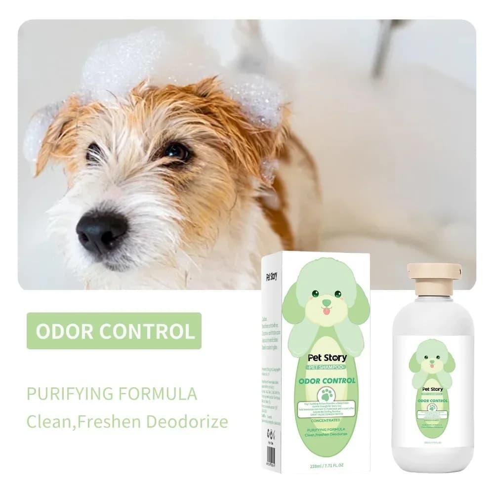 Shampoo sbiancante premium per toelettatura di animali domestici da 228 ml - Shampoo da bagno universale per cani e gatti con fragranza duratura e formula pulita
