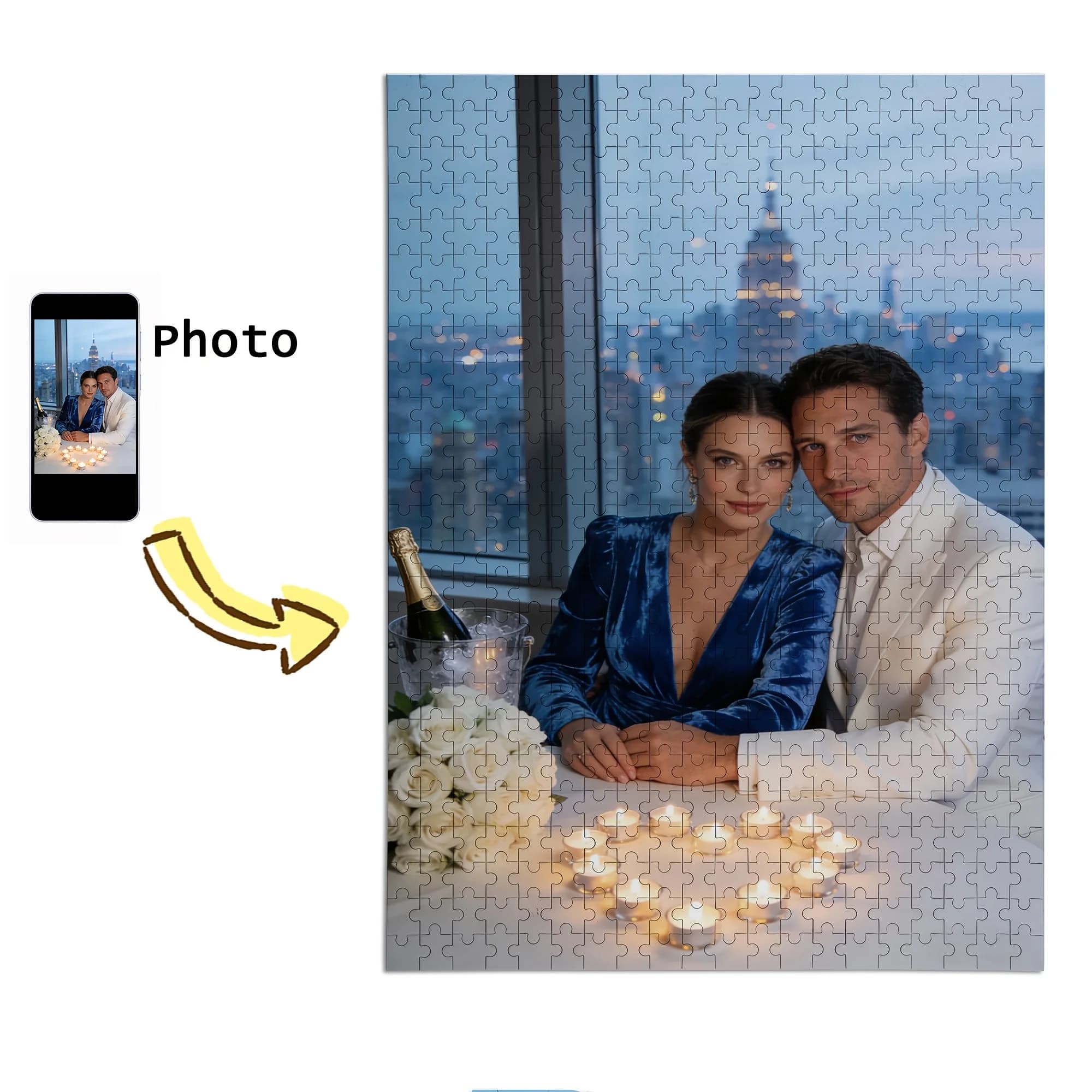 35/300/500/1000 pezzi di puzzle personalizzati con foto di coppia, puzzle antistress personalizzati con foto, puzzle a incastro, mosaico