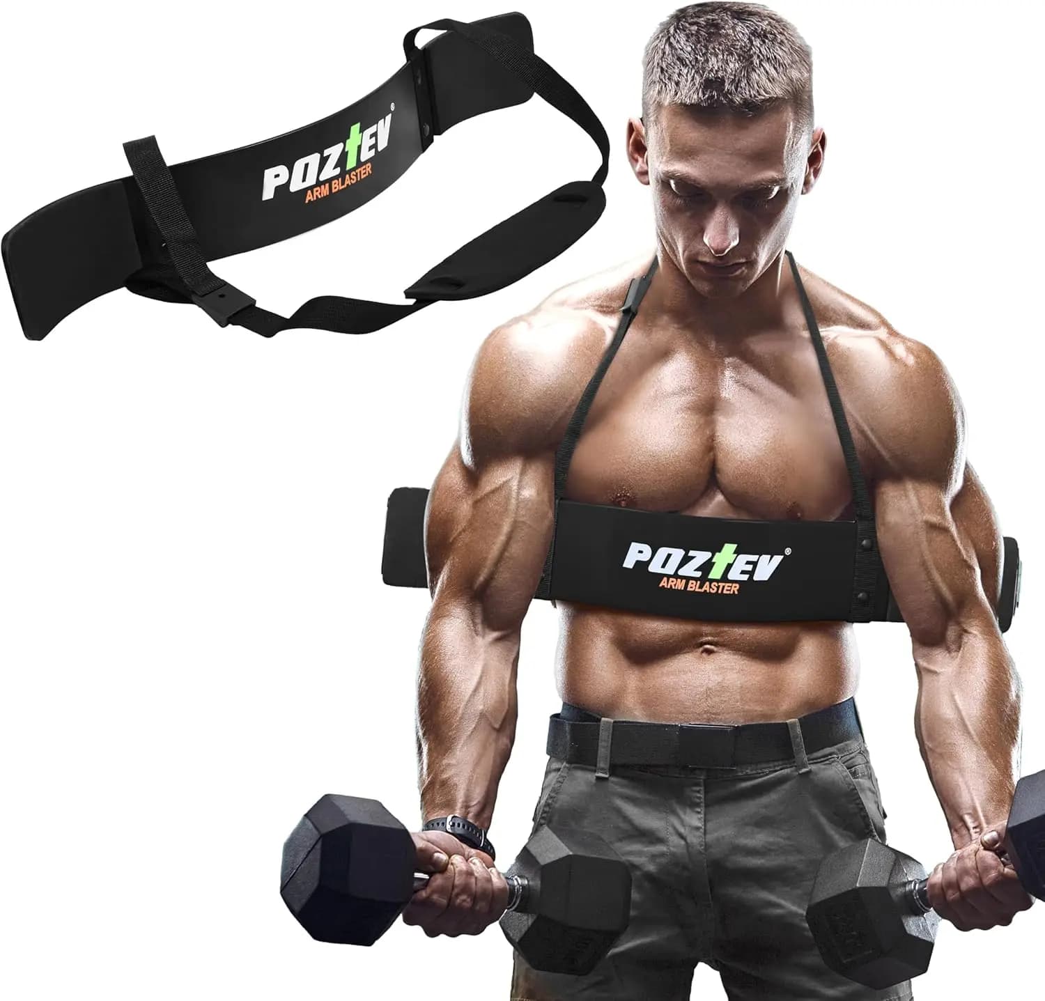 Attrezzo per Bicipiti e Tricipiti Arm Blaster per Curl con Manubri e Bilancieri, Attrezzatura per Allenamento Isolatore per Braccia Voluminose