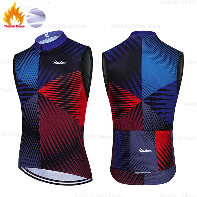 Gilet Termico Invernale in Pile per Ciclismo Unisex, Gilet Senza Maniche per Bicicletta, Maglia Calda per MTB e Bici da Strada
