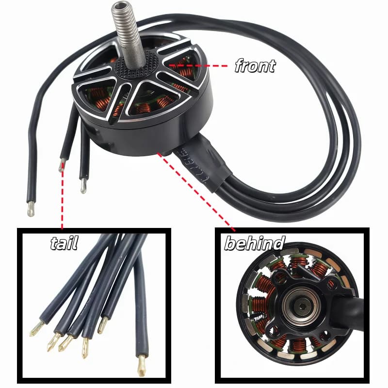 4PCS RC DIY Parts X2807 2807 Motor 1300KV 4S 1500KV 1700KV 6S Brushless Motor For FPV 7inch Long Range Mark4 LR7 Drones