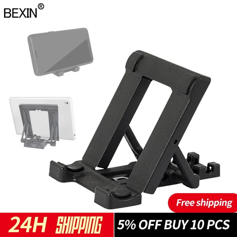 BEXIN supporto portatile desktop universale supporto pieghevole per telefono con angolo di regolazione per tablet cellulare