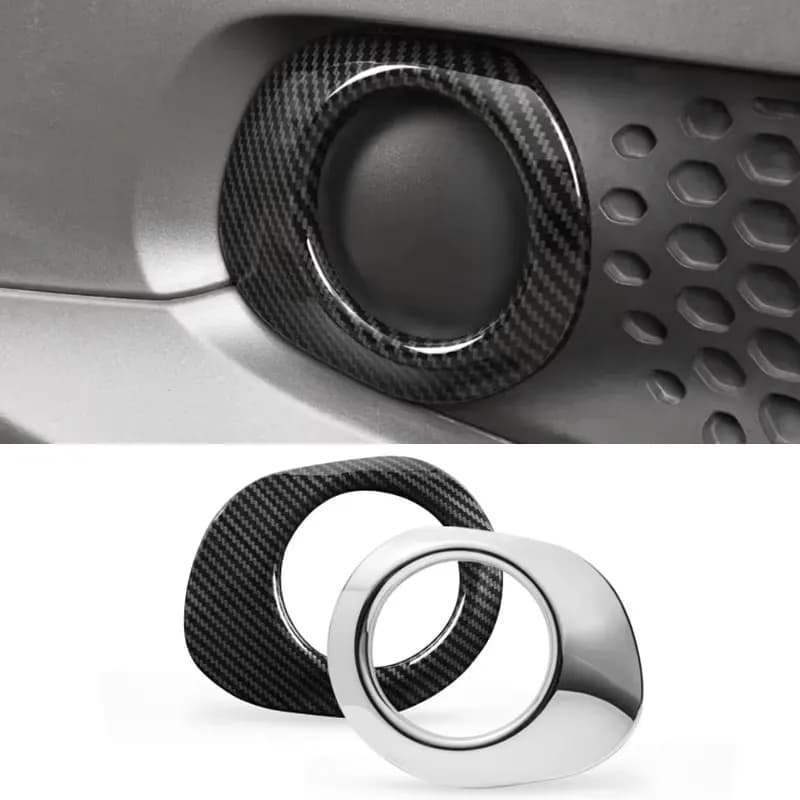 1 pair Front Grid Fendinebbia Front Cover Decorative Cover for Mercedes Smart Fortwo 453, External Parts Auto Refit Accessories