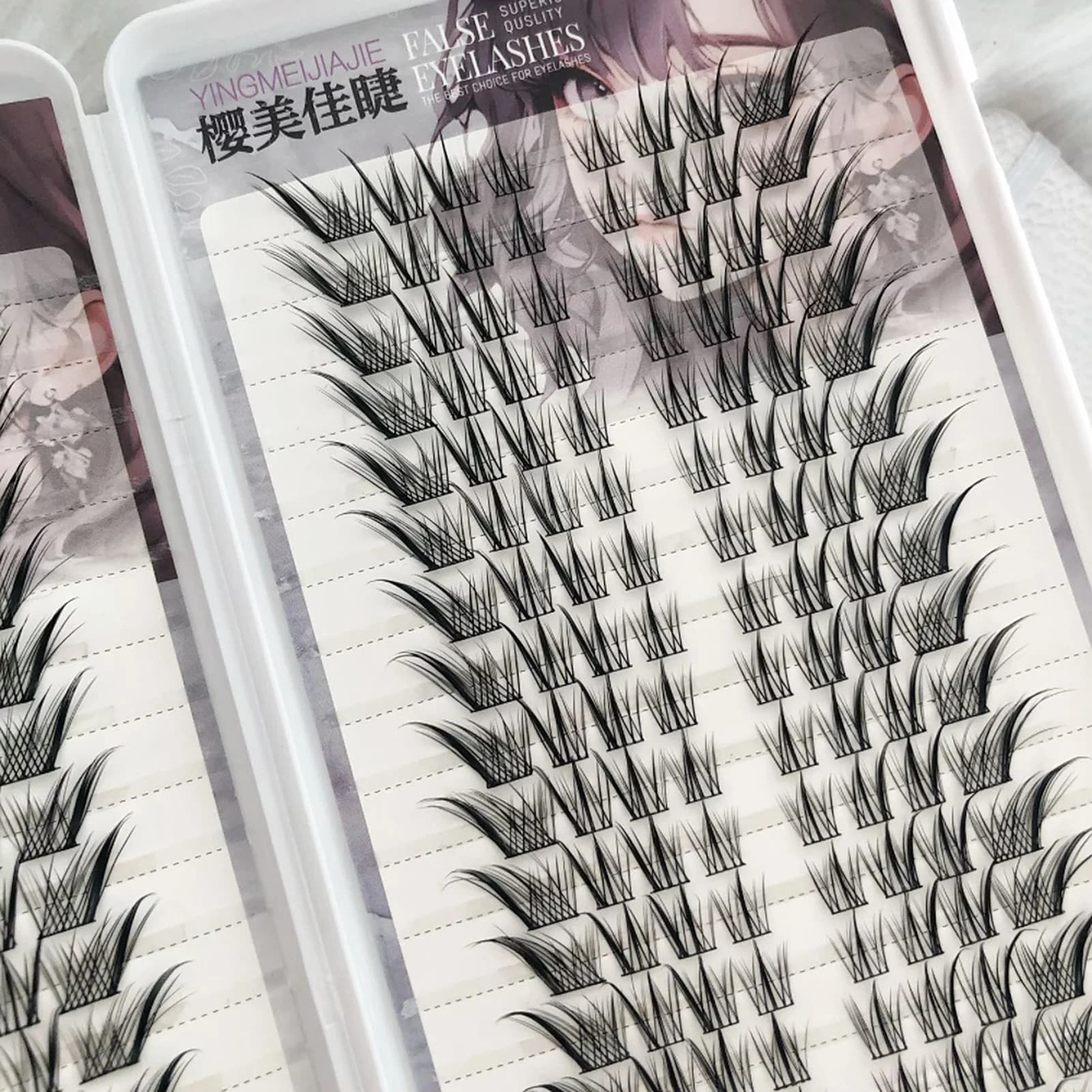 Fox-cosplay extensions fake eyelashes 11-13mm Mix Black C Curl Dramatic strains Volume Eyelashes For professional tricks