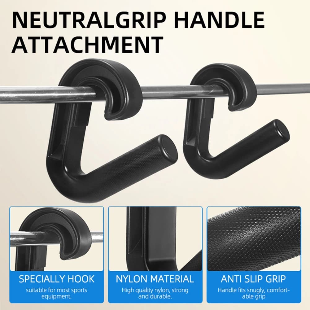 Handle with neutral handle Hook Handle for fitness Handle for resistance band with suspension handle for multifunctional exercises for pull-up bars with barbells