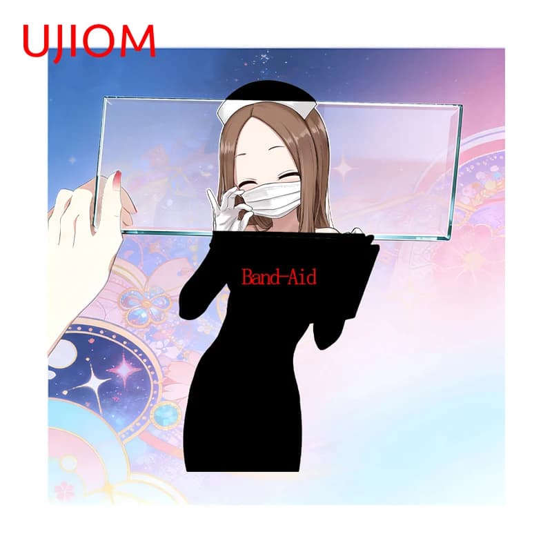 UJIOM Adesivo Murale Grafico Infermiera Takagi Senza Censura, Decalcomania Anime di Tendenza, Accessori Decorativi Fai-da-te AI, Vendita Calda