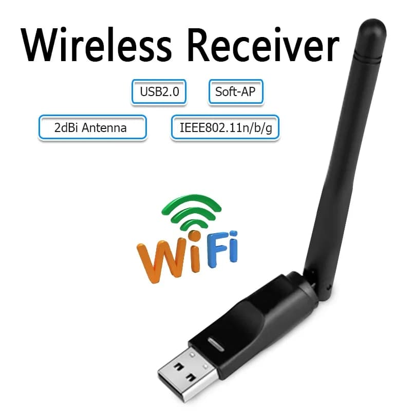 Mini Adattatore WiFi 150 Mbps 20dBm Antenna USB Ricevitore Wifi Dongle Trasmettitore Wireless MT7601 RTL8188 Scheda di Rete 802.11b/n/g