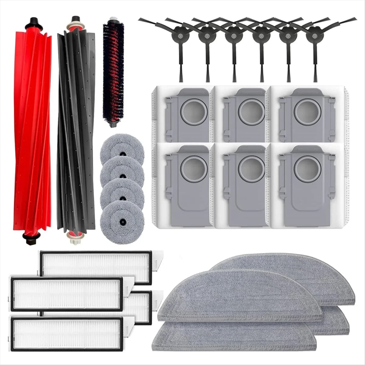Parti di ricambio per Roborock S8 Maxv Ultra /S8 Max Ultra Aspirapolvere Spazzola laterale principale Filtro Hepa Mop Sacchetto per la polvere in tessuto