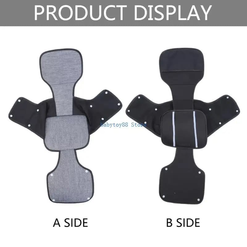 Y4UD Fodera ergonomica per carrello infantile Cuscino per passeggino traspirante Cuscino antiurto per bambini Comodo e sicuro