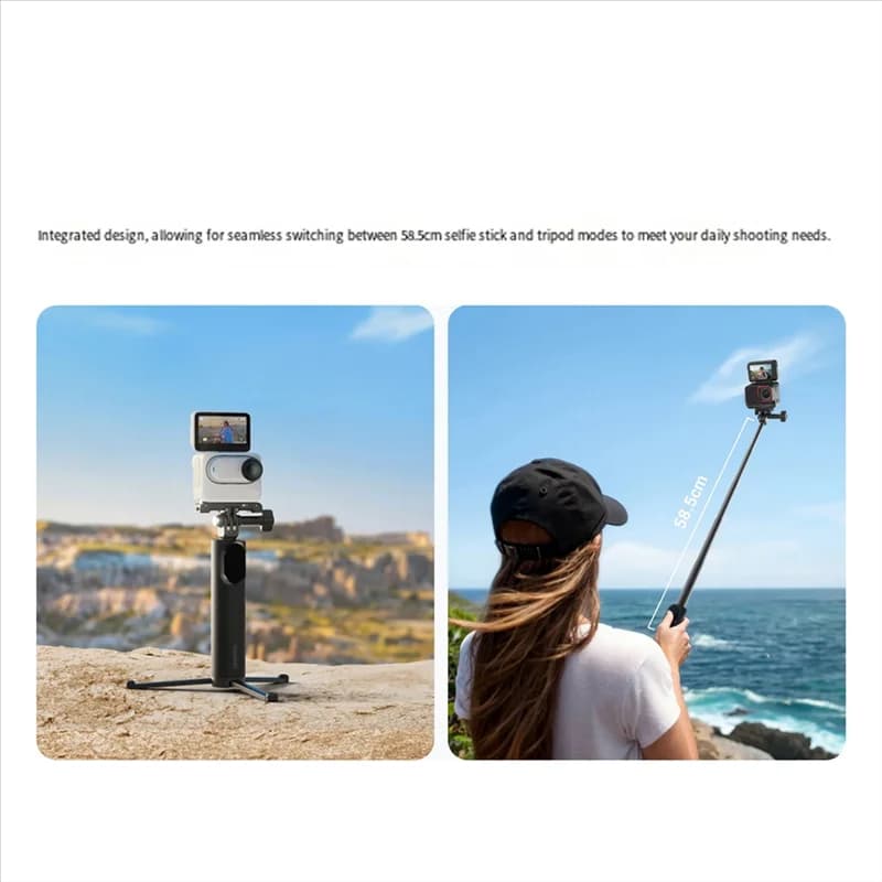 【Consumer-Preferito!】 Per mini selfie stick treppiede Insta360 con supporto da 1/4" per fotografia e videoografia migliorate