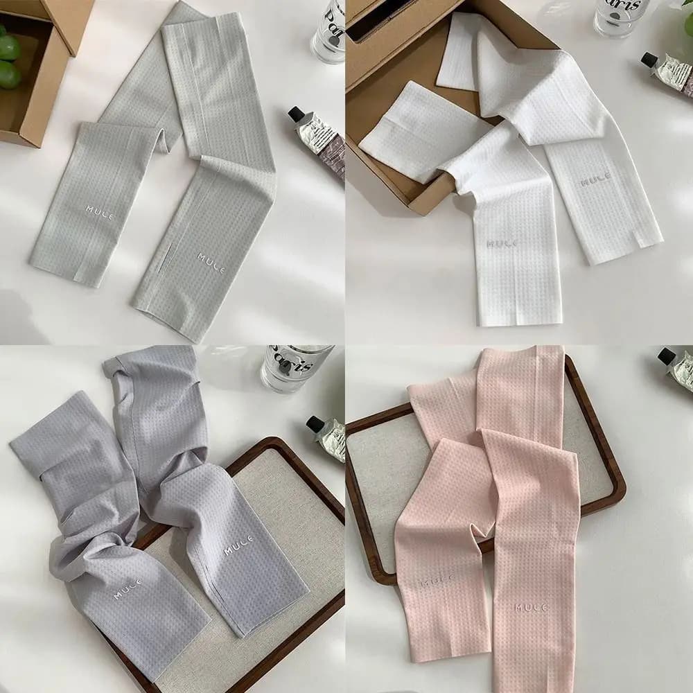 Anti-UV Summer Sleeves in Ice Silk, Solar Protections Elastic and Comode for Braccia, UPF 50+, Lunghe, for Esterni