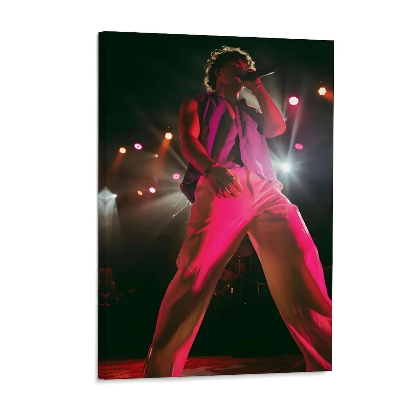 Concert Singer Performing Live Music Poster Rock Star Aesthetic Canvas Wall Art Posters Painting Decoration for Home Bedroom Dorm Bathroom Decor Gift