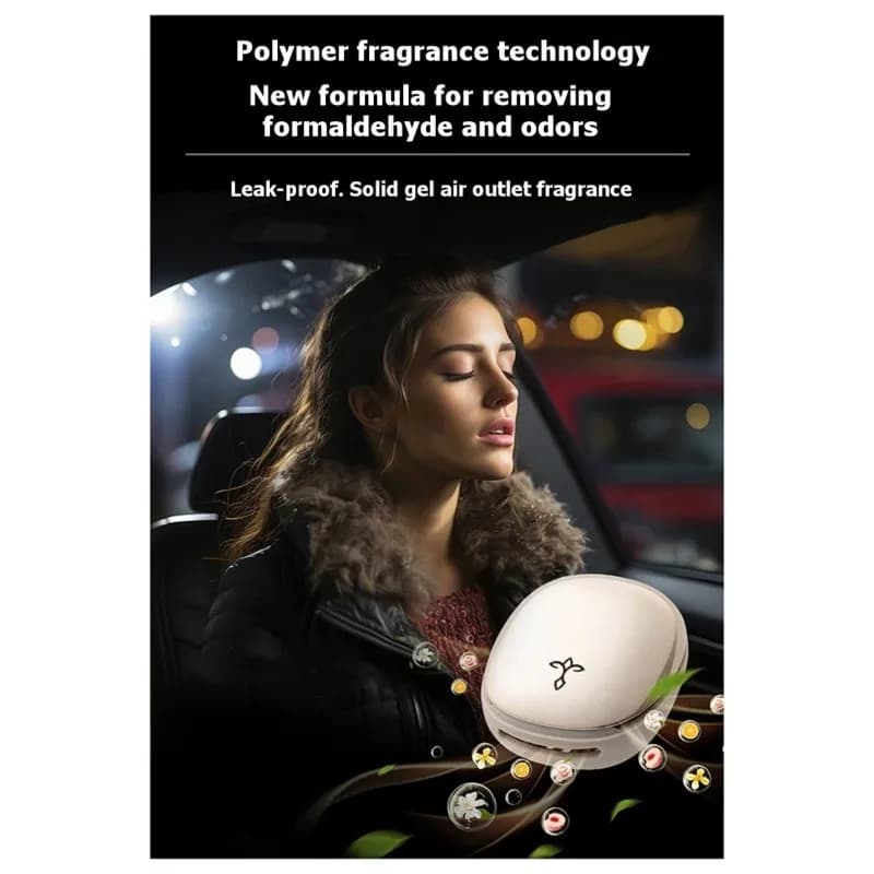 Car Deodorant with AAAF Air vent clip - Long-lasting fragrance with French scents and polymer gels