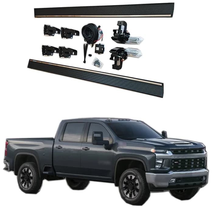 Pickup Truck Series Electric Running Board Car Power Side Steps Six Bracket For 19+ Chevrolet SILVERADO Waterproof