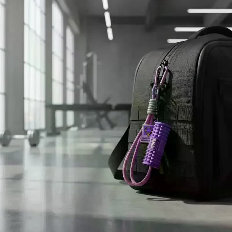 Mini Rullo in Schiuma Portachiavi Fitness in Silicone, Regalo per Allenamento in Palestra, Ciondolo per Zaino da Esterno, Decorazione per Armadietti da Palestra, per Amanti della Palestra