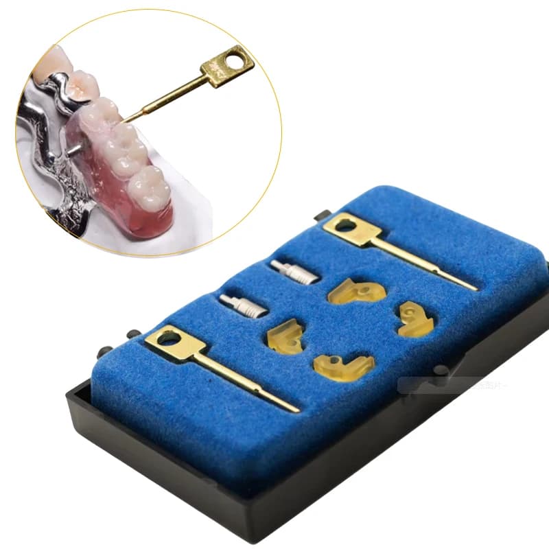 2 set/scatola MK1 Strumenti per laboratorio odontotecnico Accessori di precisione per strumenti parziali rimovibili per materiale per strumenti per tecnici di odontoiatria