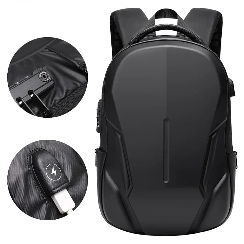 Zaino da uomo borsa da lavoro antifurto 15.6 ''17. 3''borsa per laptop zaino da viaggio impermeabile stereotipato TSA zaino da scuola senza chiave