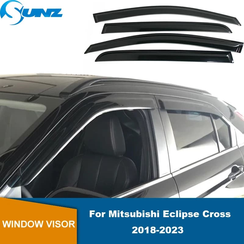Deflettore per Finestrini Auto per Mitsubishi Eclipse Cross 2018 2019 2020 2021 2022 2023, Visiera Parasole e Protezione da Pioggia