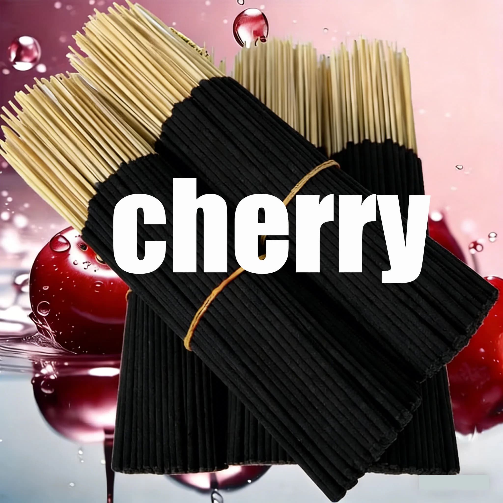 25/50/100/200 Pieces, Handmade Cherry-Scented Aroma Sticks That Extend the Duration of Use, Artificial Wood Aroma Diffuser | Safe, Non-Irritating, Suitable for Indoor/Outdoor Use, Perfect for Camping, Travel, Garden, Festivals (Halloween, Christmas), Essential Oil Cherry Aroma Stick.
