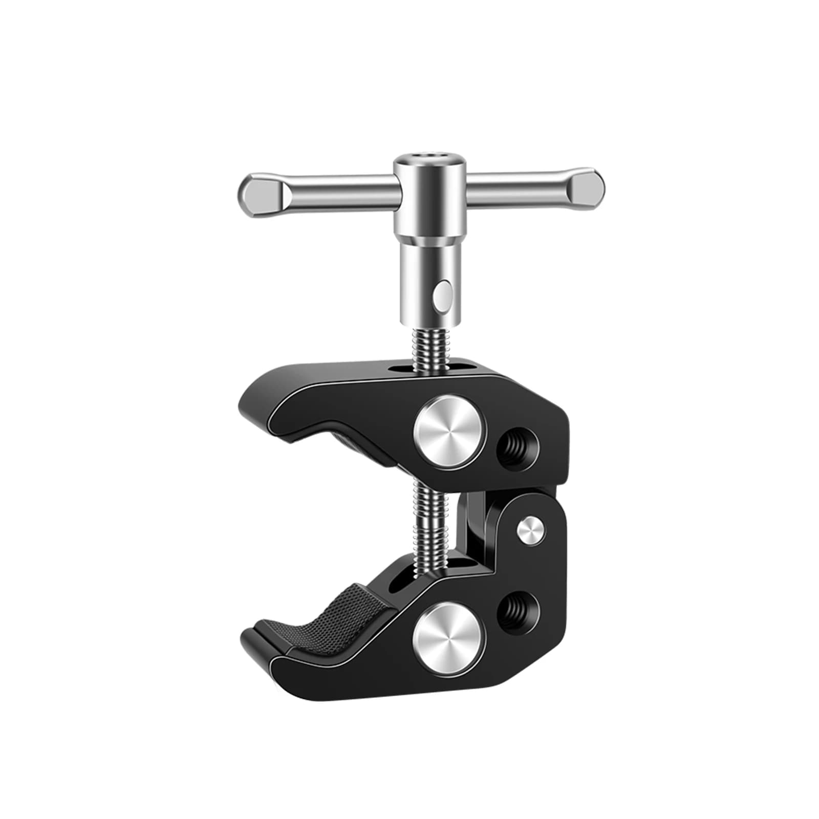 Lanxire Morsetto Granchio in Alluminio Super Clamp – 5 x Filetti 1/4" e 3/8", per Rig DSLR, Monitor, Luce da Studio, Braccio Magico, Treppiede, Fotocamera