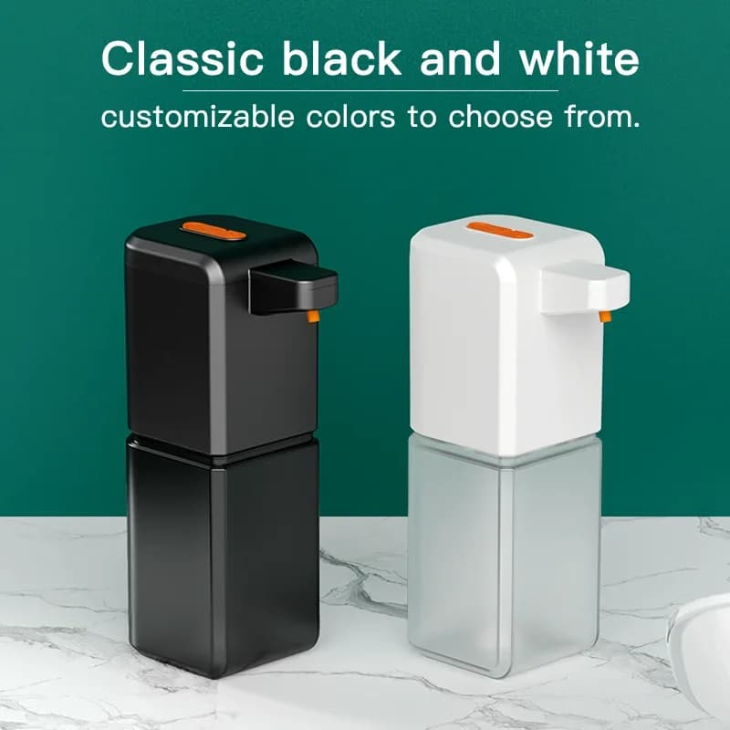 Dispenser automatico di sapone da 500 ml Touchless Tipo C Dispenser di sapone elettrico ricaricabile USB Dispenser di schiuma/liquido impermeabile