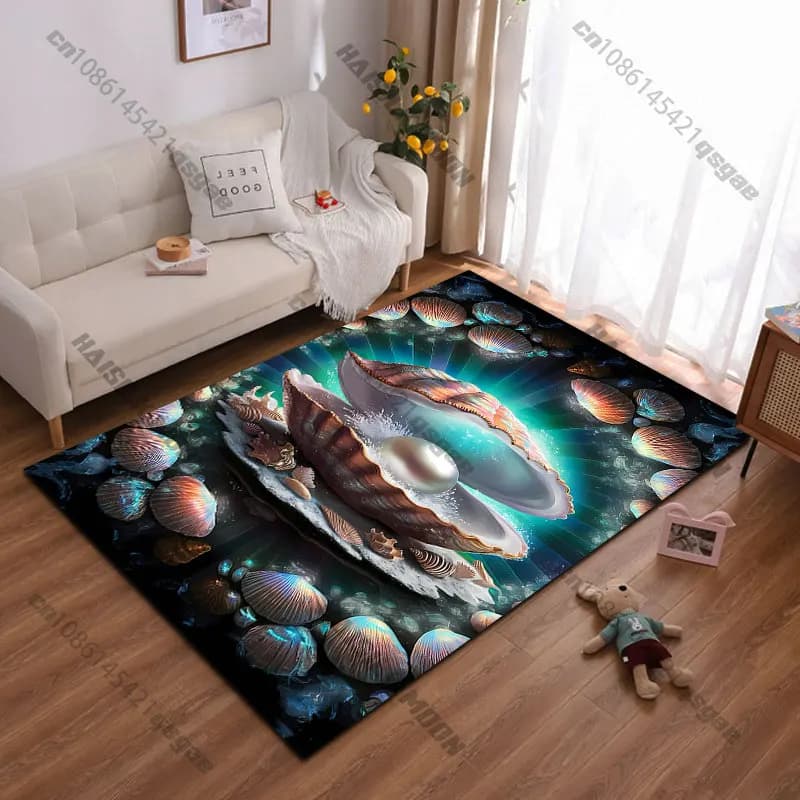 Treasure beauty mystery underwater elegance carpet Yoga living room room decor children's crawling mat doormat area rug