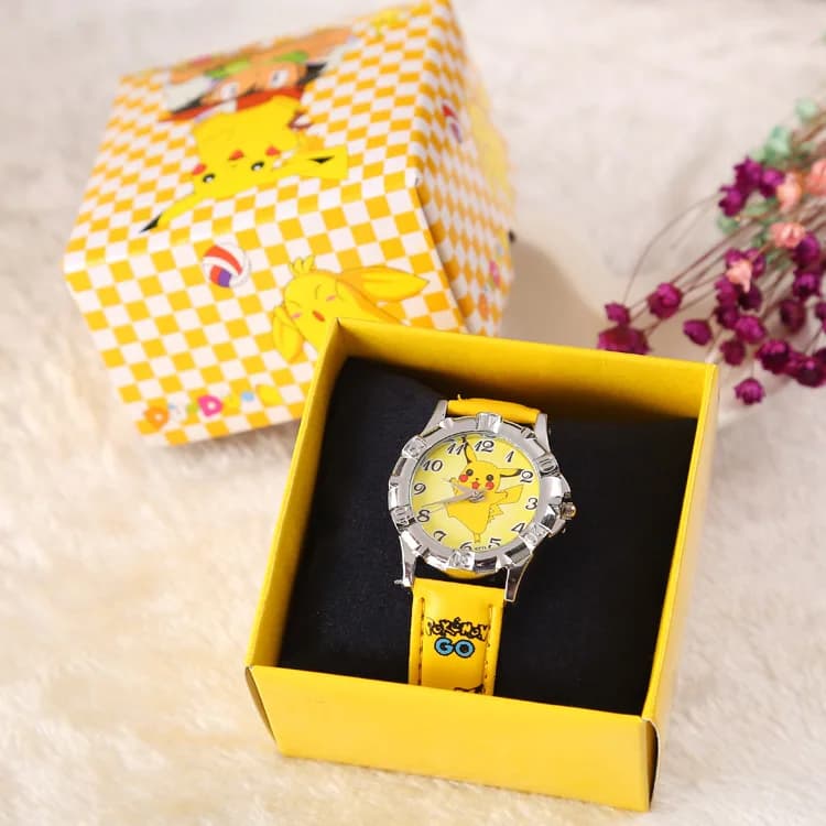 Pocket Monster Pikachu Orologio cosplay alla moda Creativo Ragazzi Ragazze Regali di compleanno per cartoni animati anime per bambini con scatola