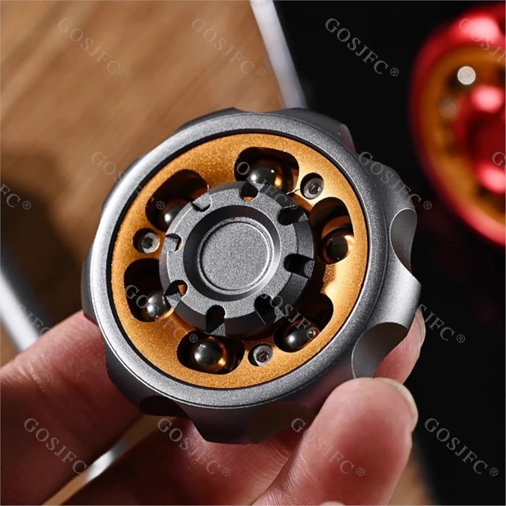 Giocattoli Fidget Spinner Fidget con ruota panoramica per adulti Giocattoli Fidget Gyro Mace in alluminio per adulti