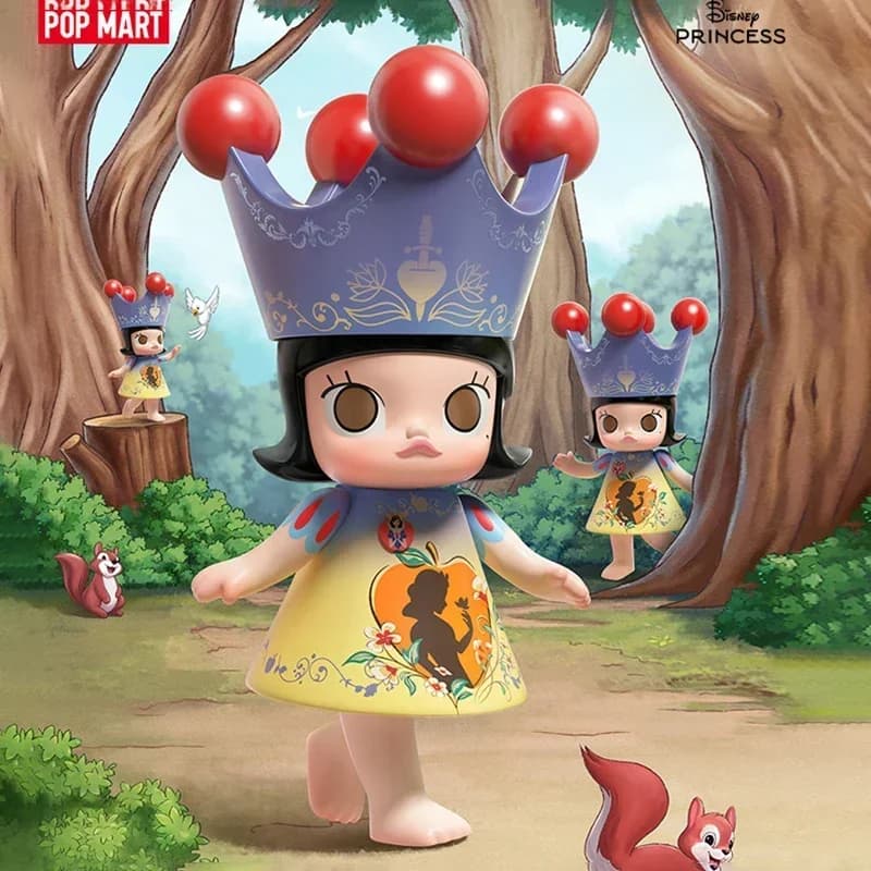 POP MART MEGA ROYAL MOLLY 400% Biancaneve Anime Action Figure Modello da collezione Figurine Cieco Box Guess Bag Doll Ornament